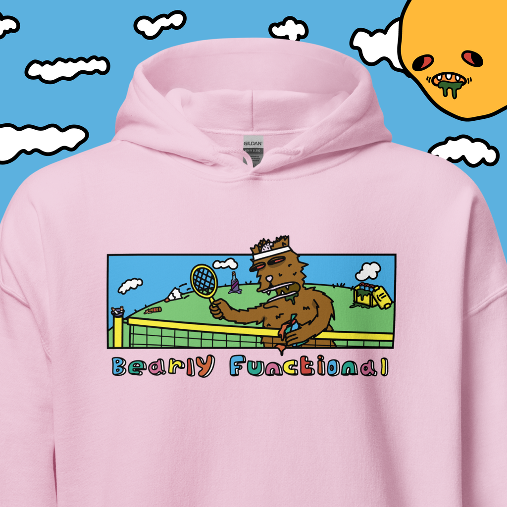 Bearly Functional: Hungover Bear Hoodie